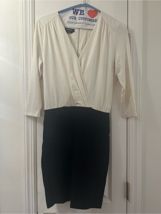 bebe Dresses & Skirts - BeBe Dress - Wrap-Style Top with bodycon skirt